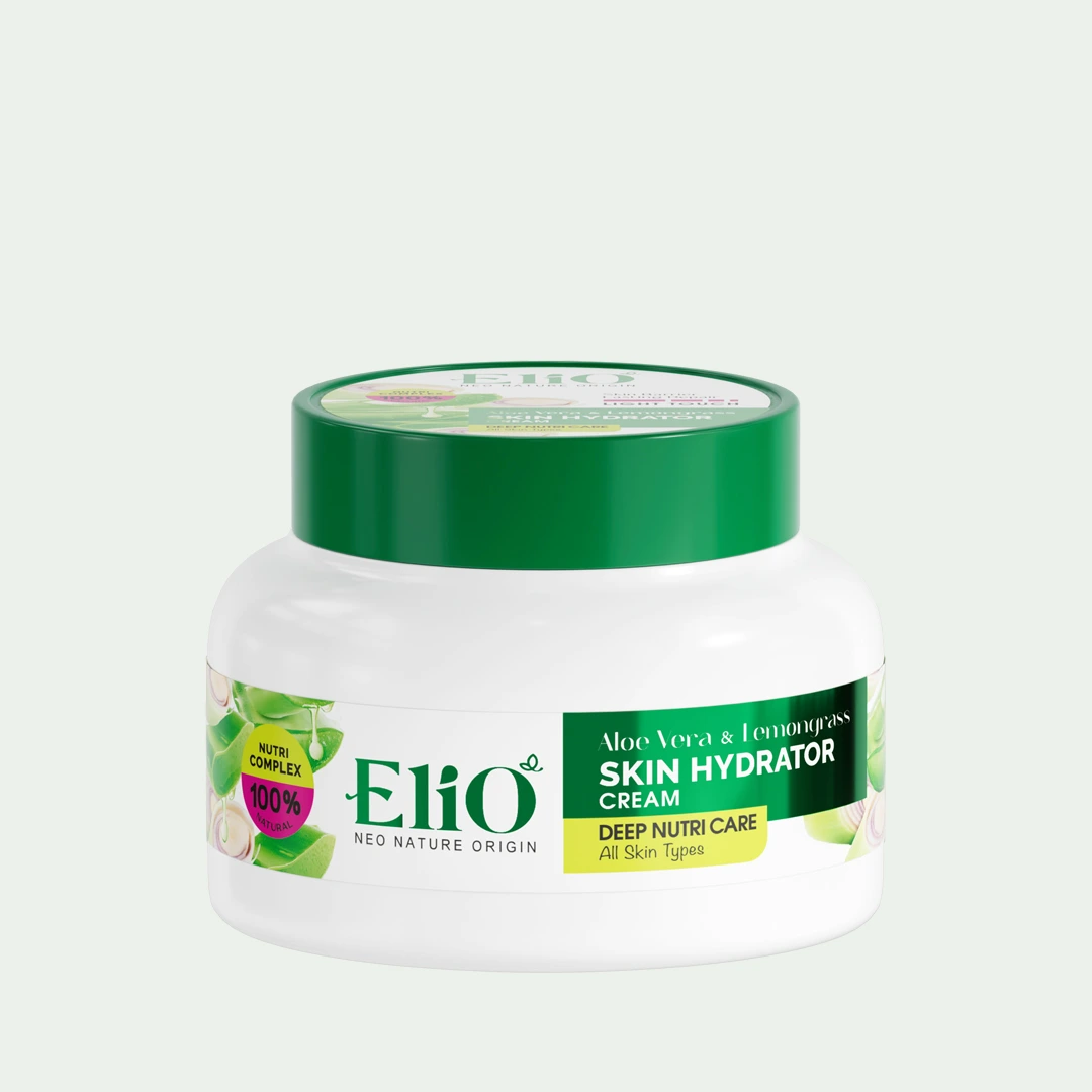 Elio aloe vera and lemongrass skin hydrator jar cream