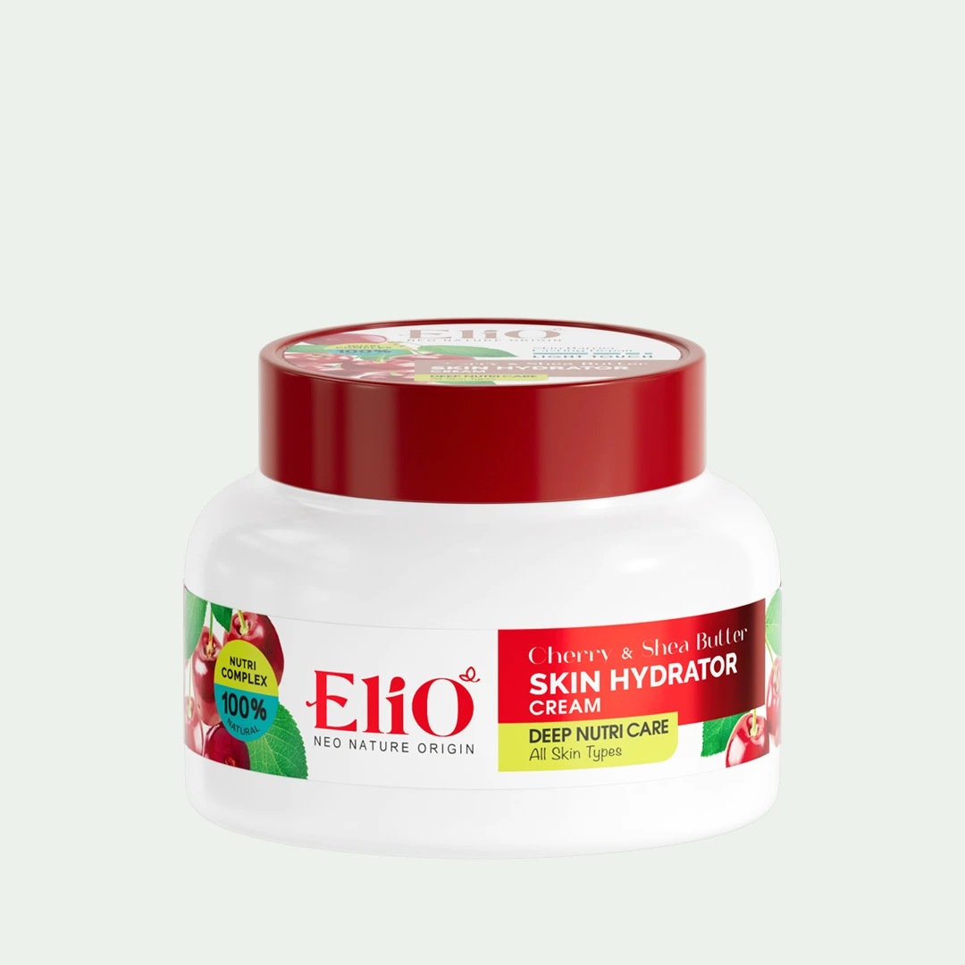 Elio cherry and shea butter skin hydrator jar cream